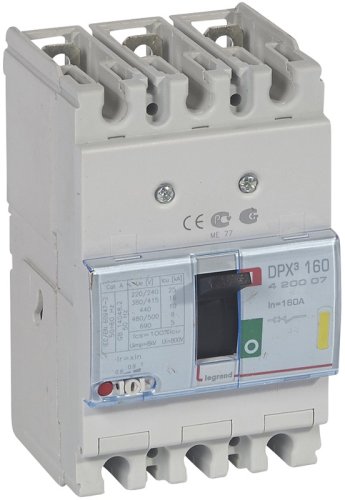 Выключатель автоматический в литом корпусе Legrand DPX3 160 3п 160А 16кА фото Выключатель автоматический в литом корпусе Legrand DPX3 160 3п 160А 16кА картинка